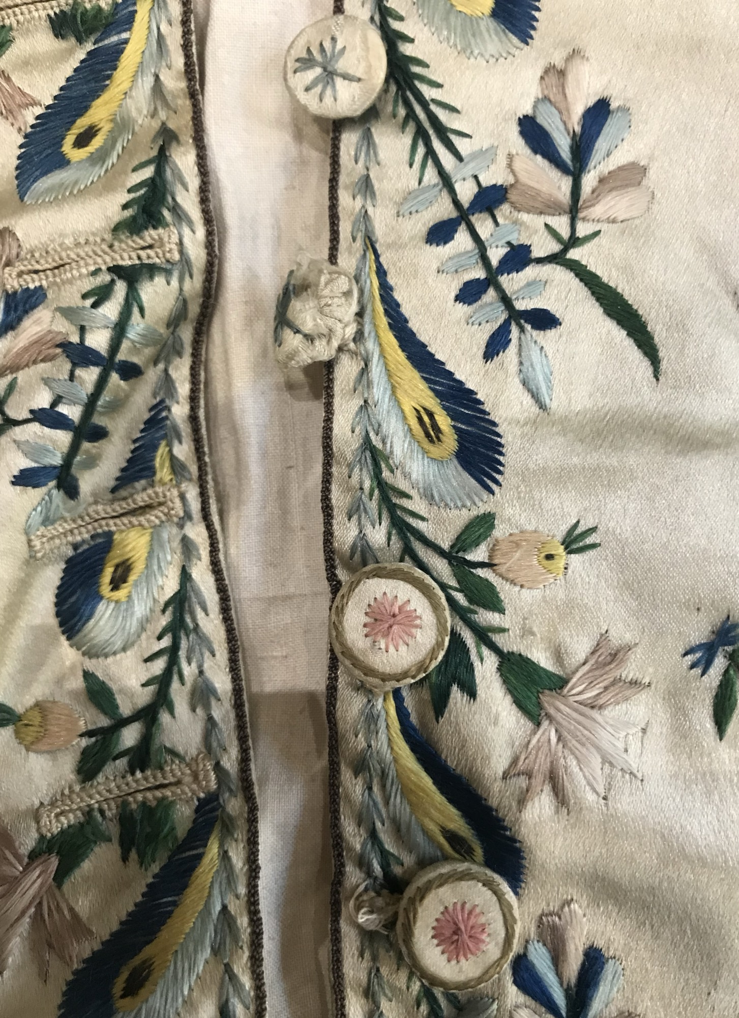 Textile vestimentaire brodé